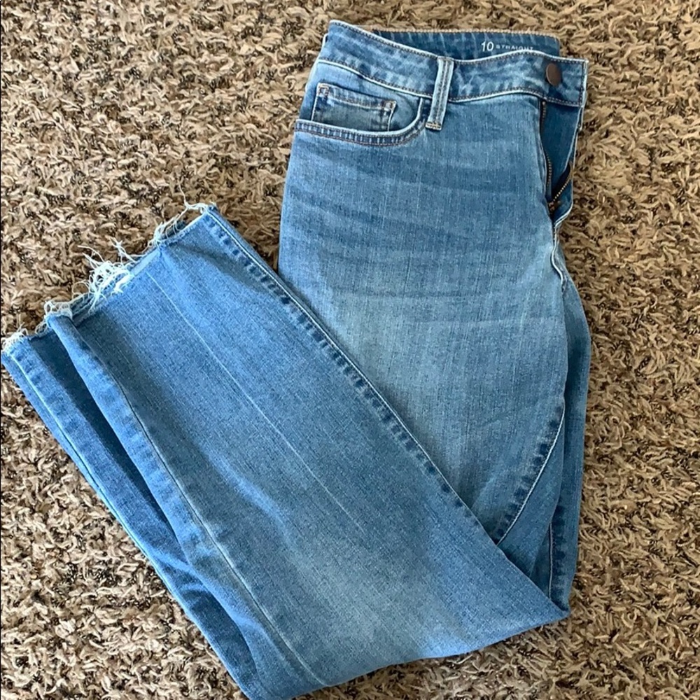 Straight leg jeans